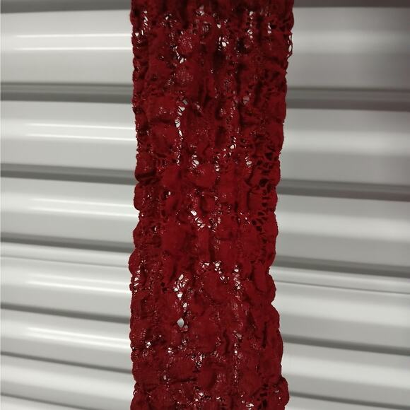 Intimately Free People Day & Night Sheer Lace Bodysuit Top Women Small Red Thong - Picture 9 of 12